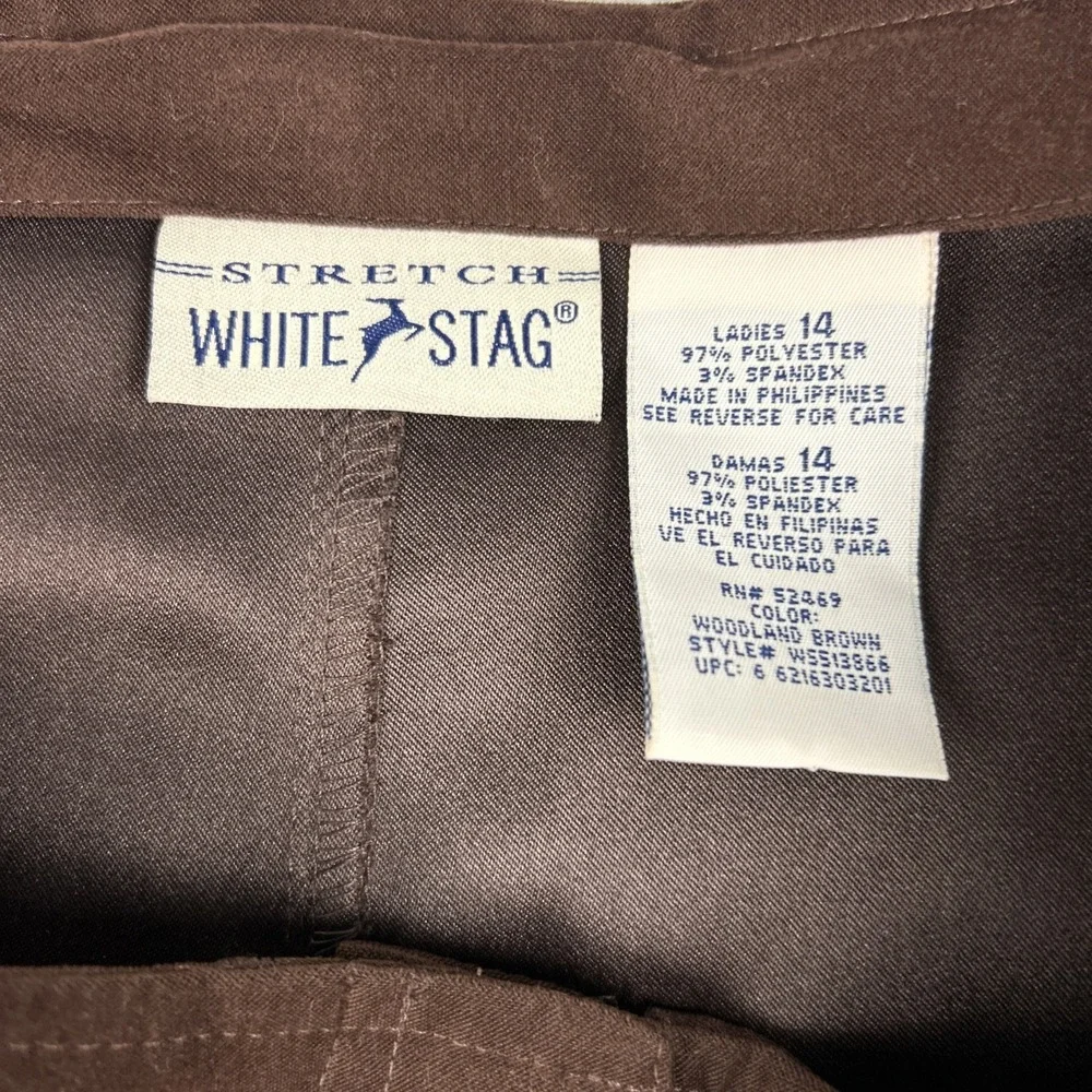 Vtg Microfiber Skirt 12-14 Brown Midi Flared Hem‎ Panel Construction Tea Length